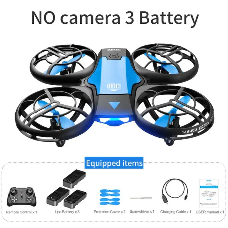 V8 New Mini Drone 4K 1080P HD Camera Drones Wifi Fpv Air Pressure Height Maintain Foldable Quadcopter RC Dron Toy Gift