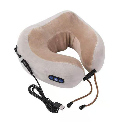 U Shaped Massage Pillow Vibration Electric Cervical Massager Neck Massager Electric Neck Shoulder Protector Relaxing Massage