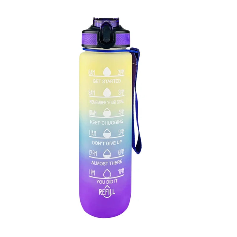 1000Ml Water Bottle Smart Sport Bottle 1L for Travel Fittness Plastic Drink Bottles for Water Cups Kettle with Straw Drinkware