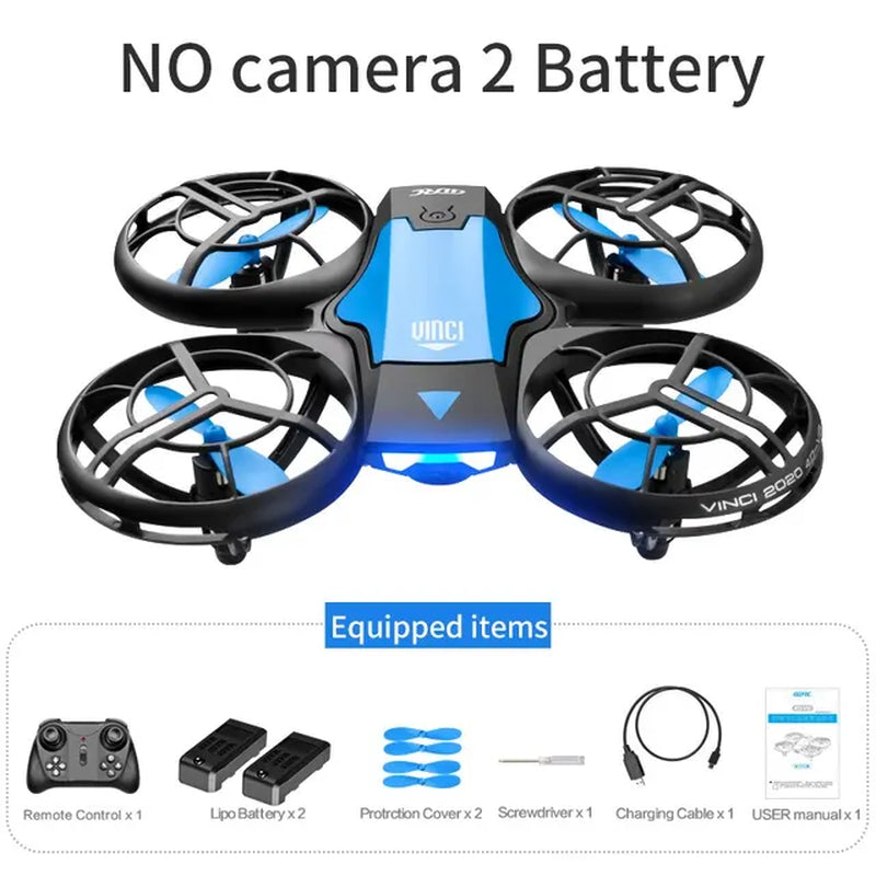 V8 New Mini Drone 4K 1080P HD Camera Drones Wifi Fpv Air Pressure Height Maintain Foldable Quadcopter RC Dron Toy Gift