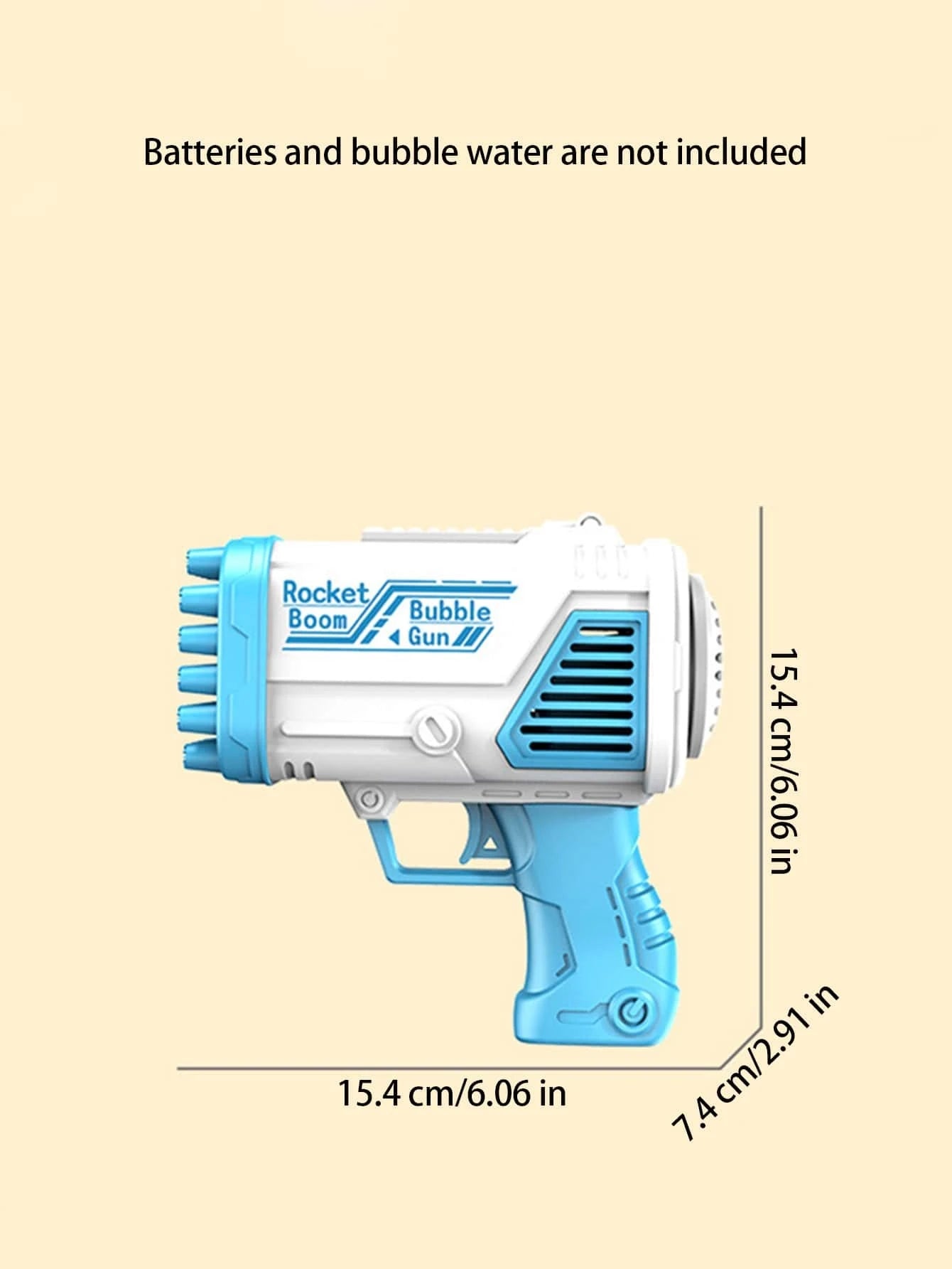 1Pc-32 Hole Space Bubble Gun for Children - Bubble Machine Handheld Gatling Gun Toy