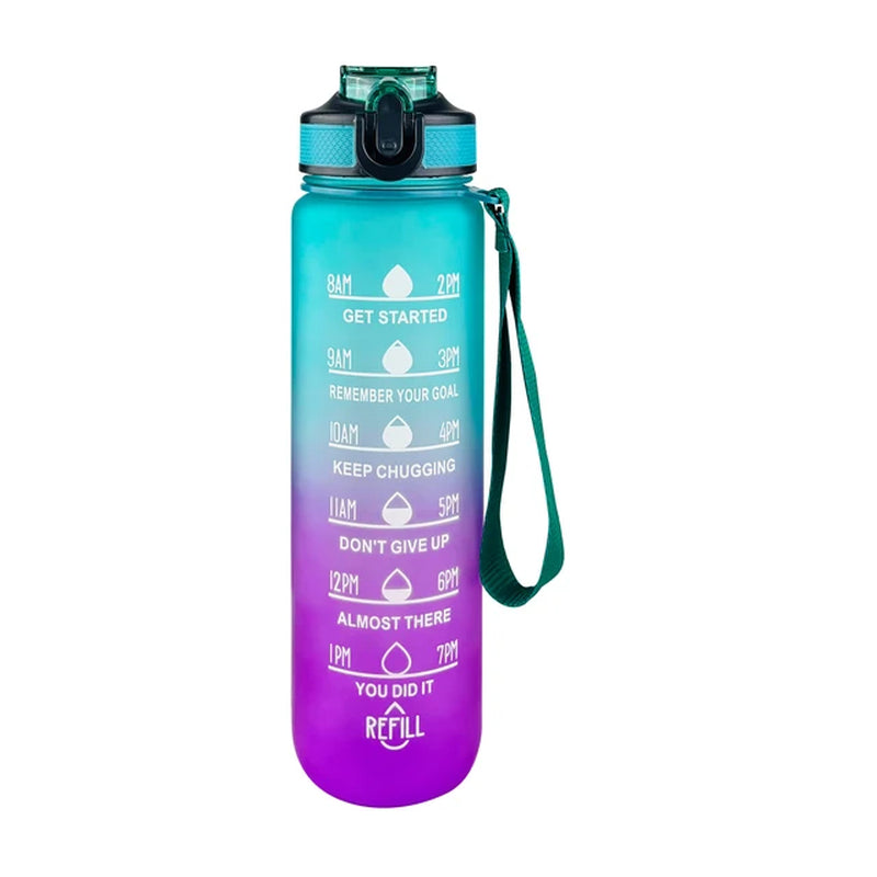 1000Ml Water Bottle Smart Sport Bottle 1L for Travel Fittness Plastic Drink Bottles for Water Cups Kettle with Straw Drinkware