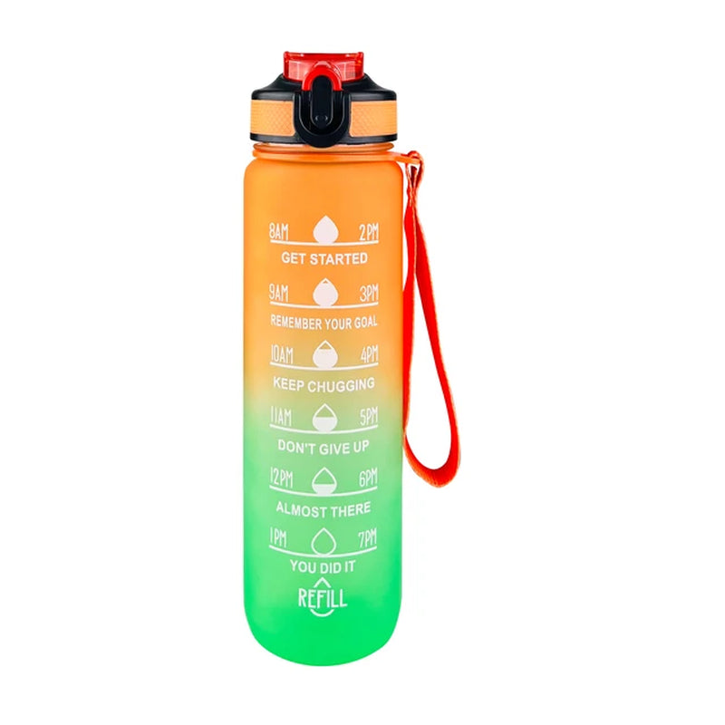 1000Ml Water Bottle Smart Sport Bottle 1L for Travel Fittness Plastic Drink Bottles for Water Cups Kettle with Straw Drinkware