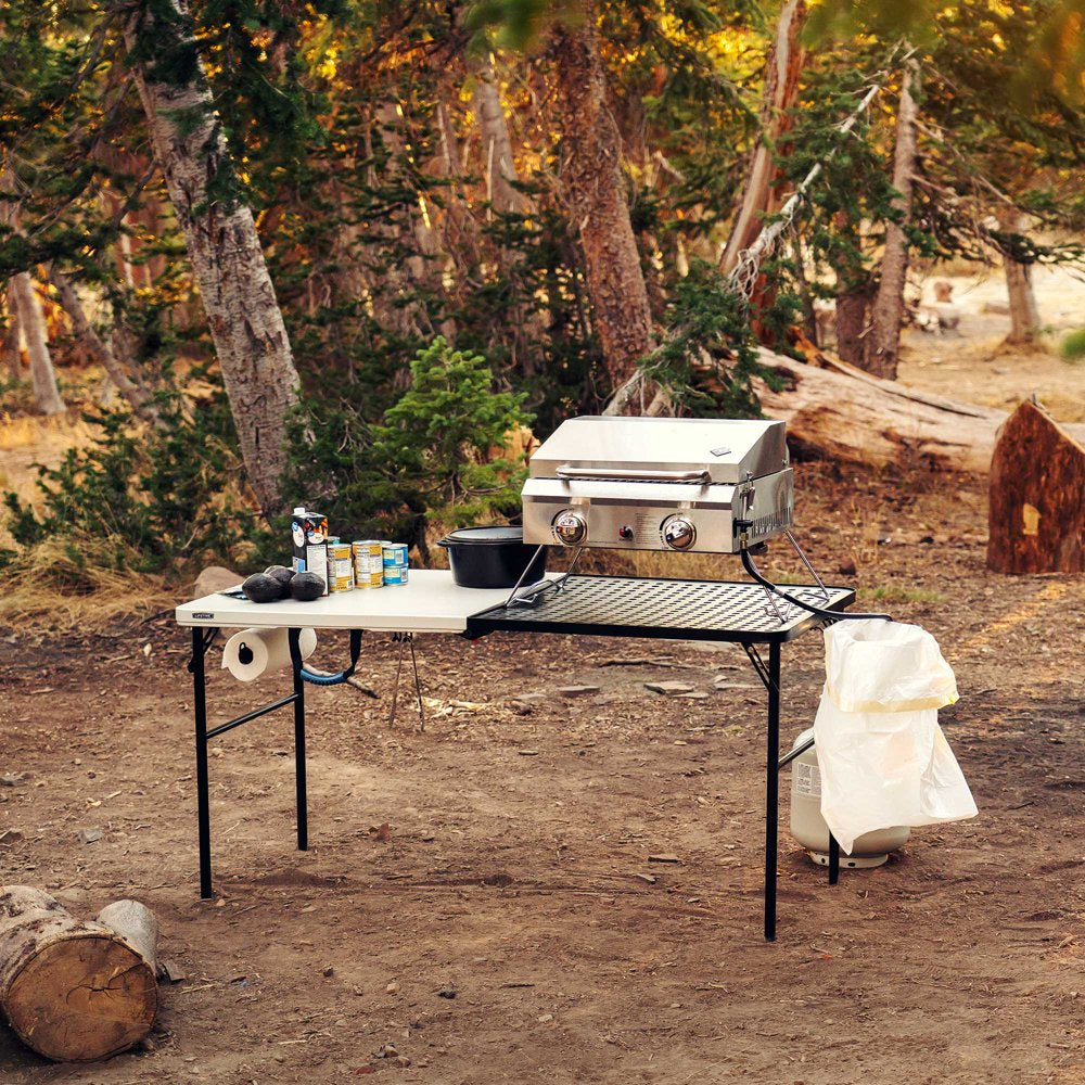 5 Foot Fold-In-Half Camping Folding Table, Indoor/Outdoor, Pumice (280875)